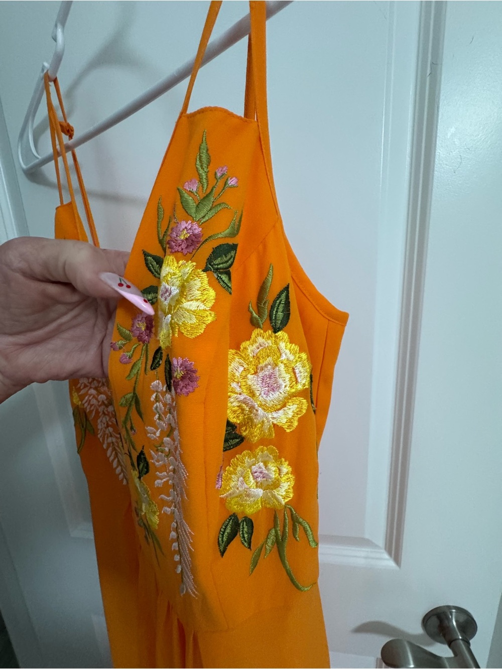NWT ASOS DESIGN maxi dress and cutout detail with embroidery - Picture 11 of 11